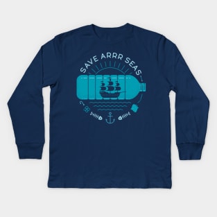 Save Arrr Seas Kids Long Sleeve T-Shirt